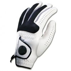 WHITE BLACK leather gloves