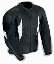 mans( black white) motorbike jackets