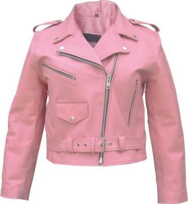 pink    Motorbike Ladies Classic Jackets