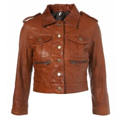 light brown   Motorbike Ladies Classic Jackets