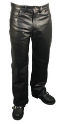 ( mens ) black   Leather Pants