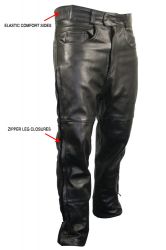 mens  black color   Leather Pants