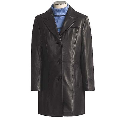 ladies Leather Long Coats