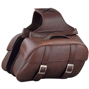 Leather Motorcycle Saddle Bag