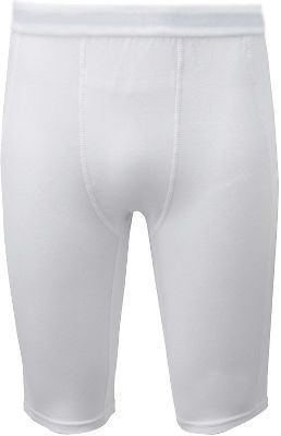 WHITE  COMPRESSION  SHORTS