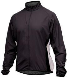 black cycling rain jacket