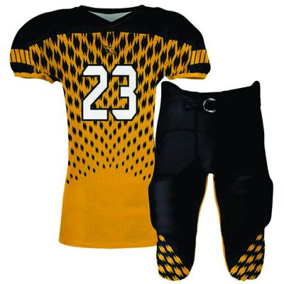 yellow American Football Uniform