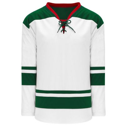 GREEN & WHITE Ice Hockey Jersey