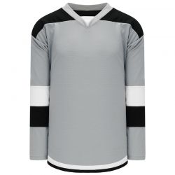 GRAY BLACK & WHITE Ice Hockey Jersey