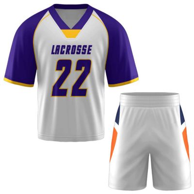 PURPLE & WHITE Lacrosse Uniform